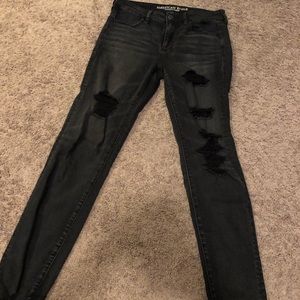 American Eagle sz. 10 extra long black jeggings